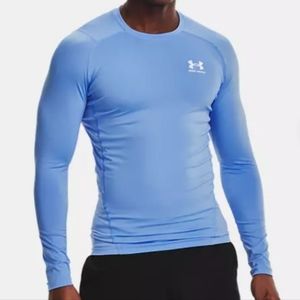 Under Armour Men's HeatGear Long  Sleeve Compression NWT Carolina Blue